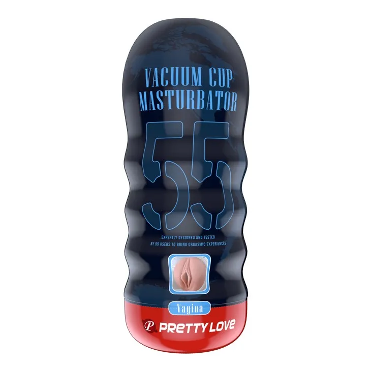 Pretty Love Vacuum Cup 55 Vagina - Masturbator, W kolorze cielistym, 18 cm