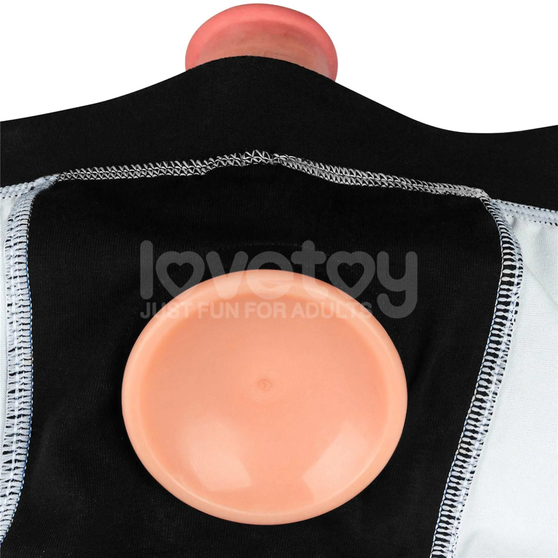 Труси для страпону Lovetoy Chic Strap-On Shorts, 28-31 (чорний)