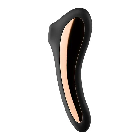 Вакуумный стимулятор клитора с вибрацией Satisfyer Dual Kiss (черный)