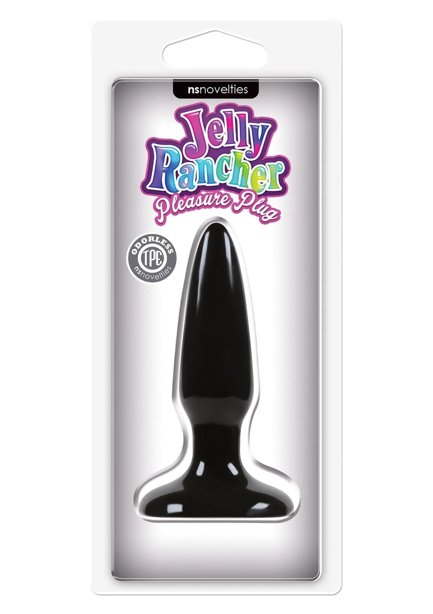 Анальна пробка Jelly Rancher Pleasure Plug Mini, 8,5 см (чорний)