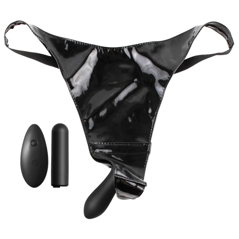 Вибратор в трусики Pipedream Fetish Fantasy Series Remote Panty, 7 см (черный)