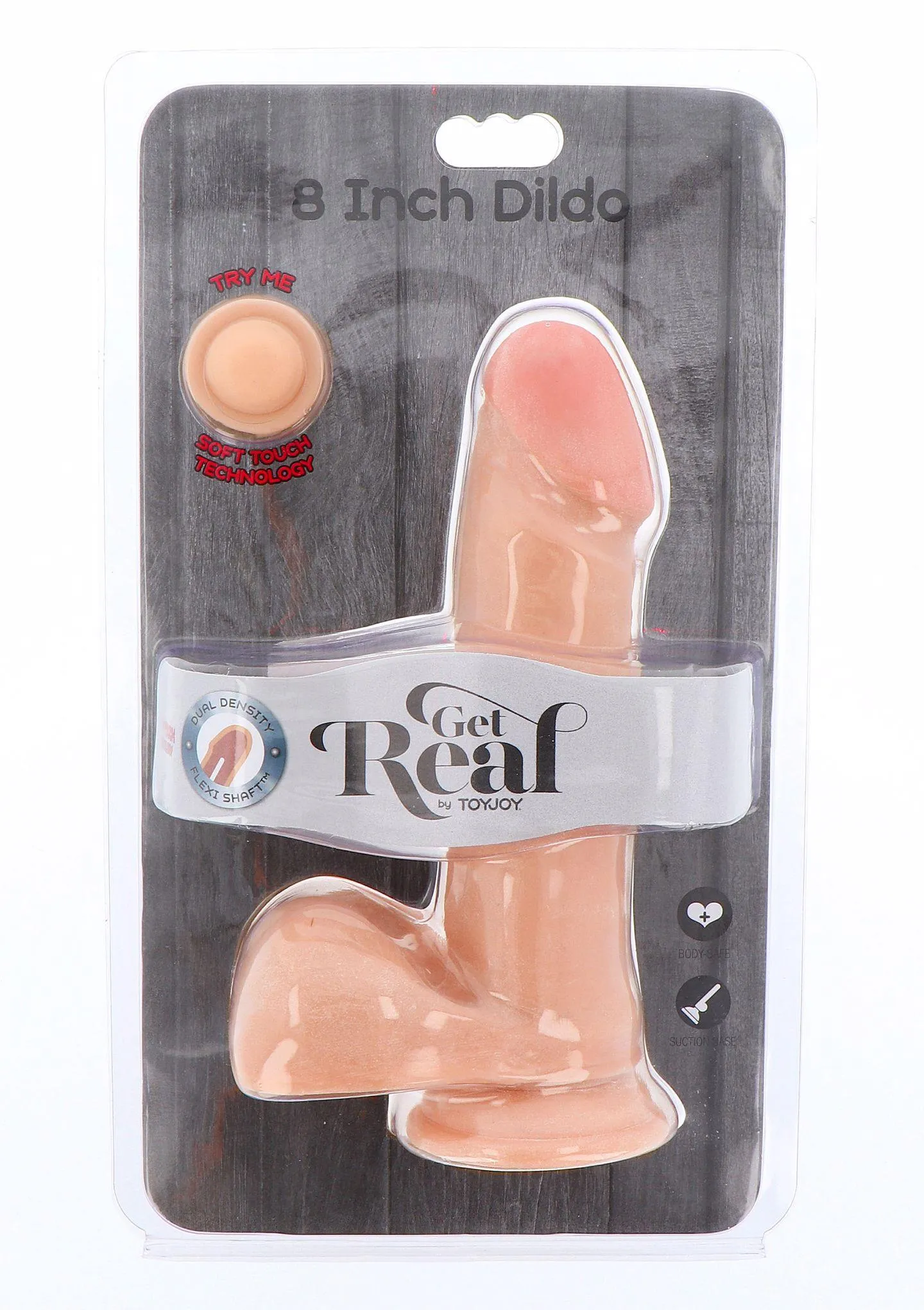 Get Real Dual Density - Realistyczne dildo, W kolorze cielistym, 20, 5 cm