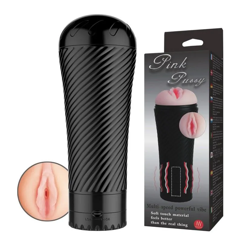 BAILE Pink Pussy - Masturbator, W kolorze cielistym, 23 cm