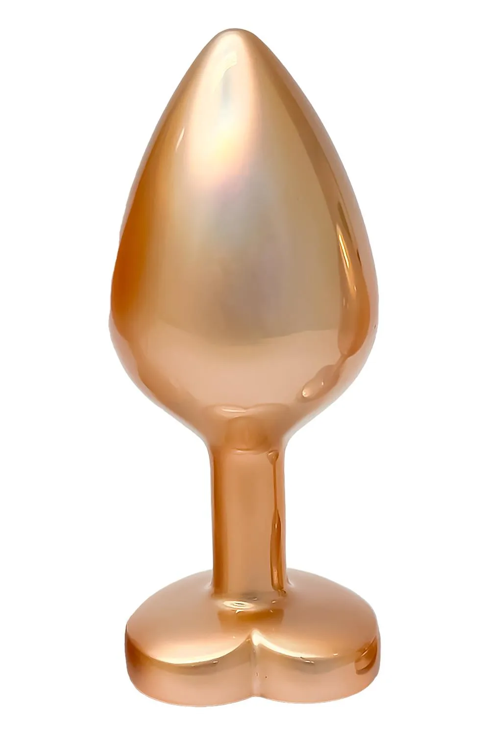 Анальная пробка Gleaming Love Pearl Gold Plug M, 8.3 см (золотой)