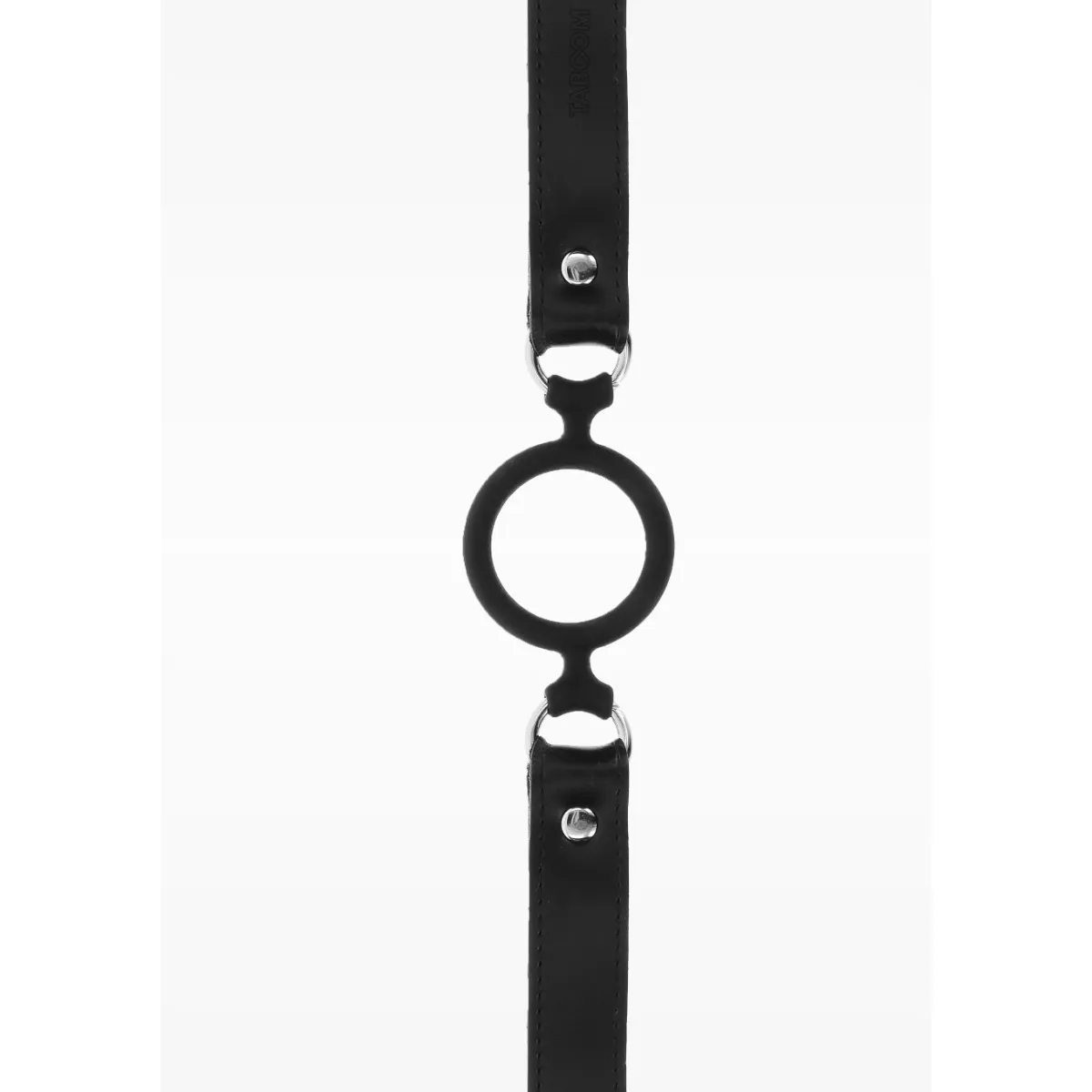 Taboom Open Ring Gag - Knebel z kulką, Czarny, 58 cm
