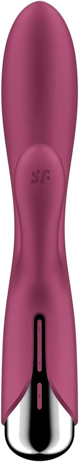 Вибратор-кролик Satisfyer Spinning Rabbit 1, 20 см (бордовый)