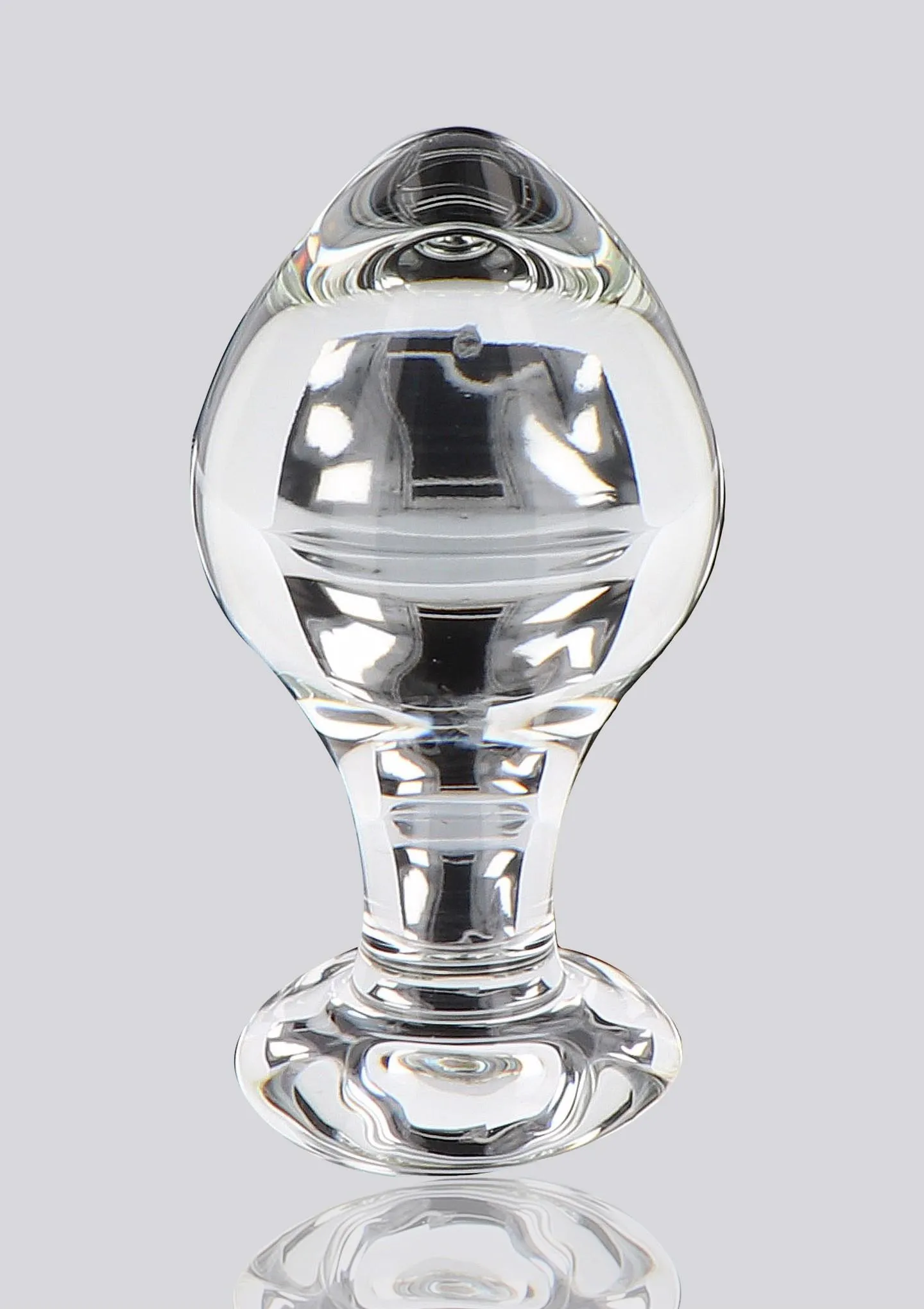 Анальная пробка Glass Worxx Brilliant Star, 9 см (прозрачный)