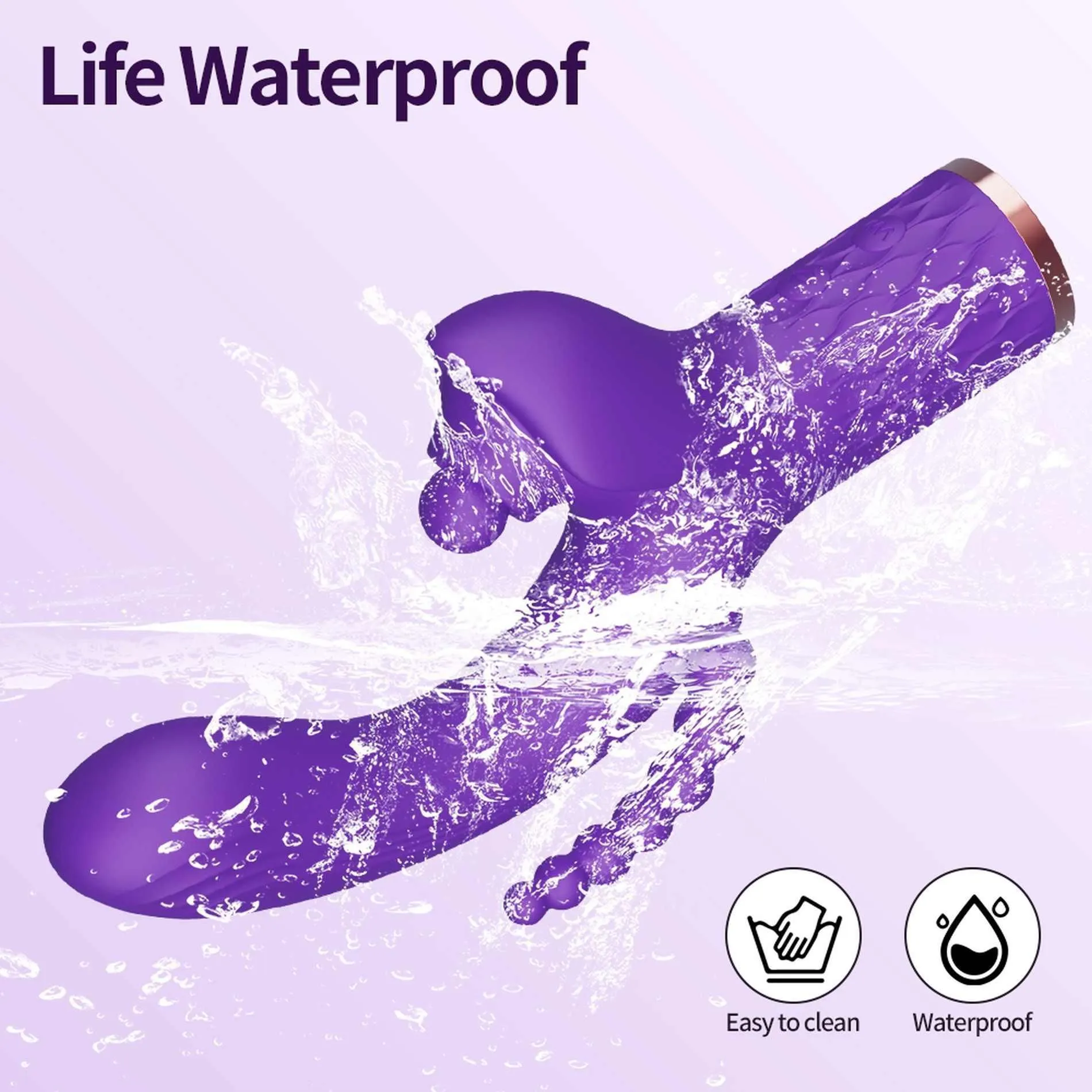 Вібратор B - Series Power Patty, 21.5 см (фіолетовий)