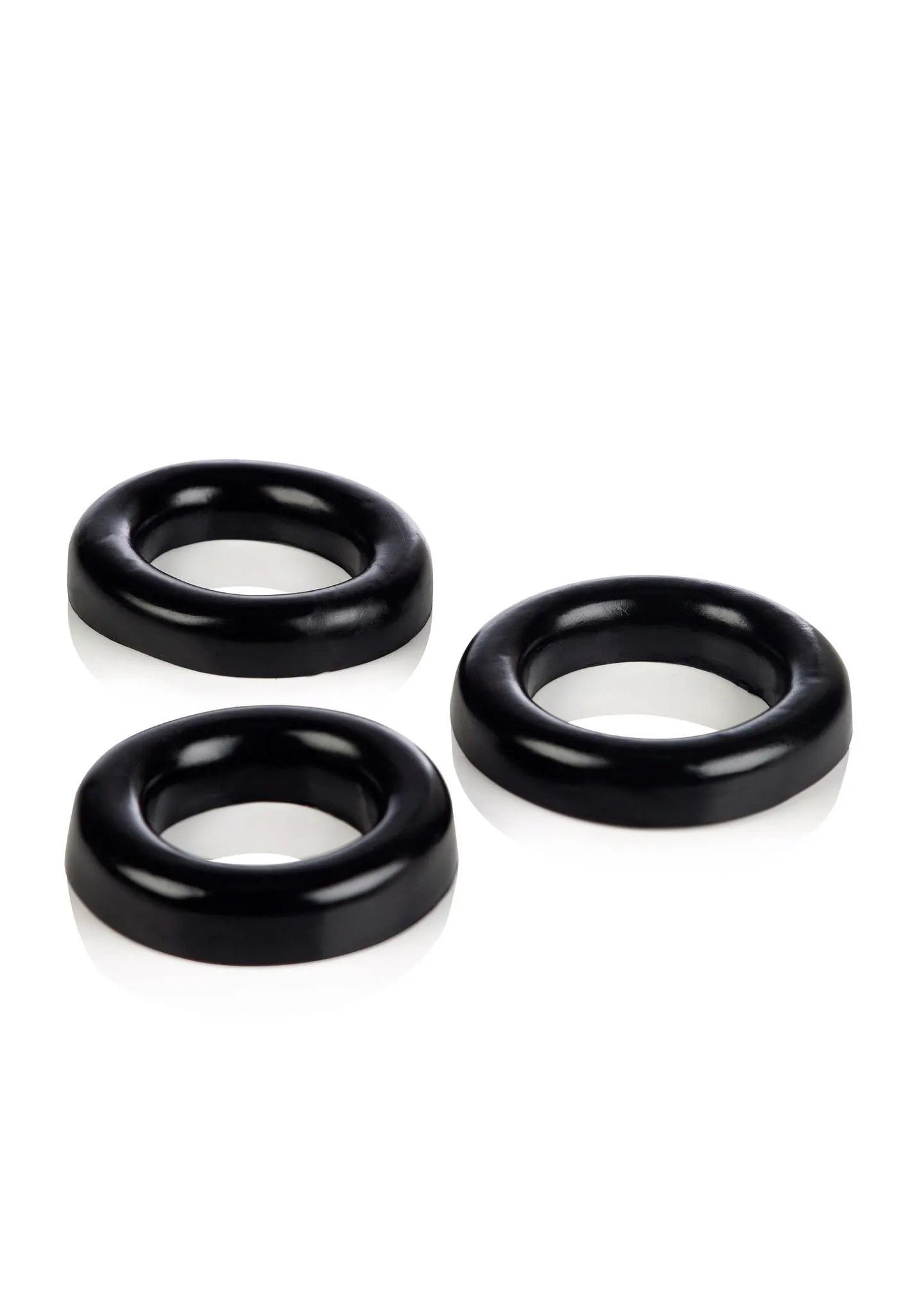 CalExotics Colt 3 Ring Set - Zestaw pierścieni erekcyjnych, Czarny, 8 cm