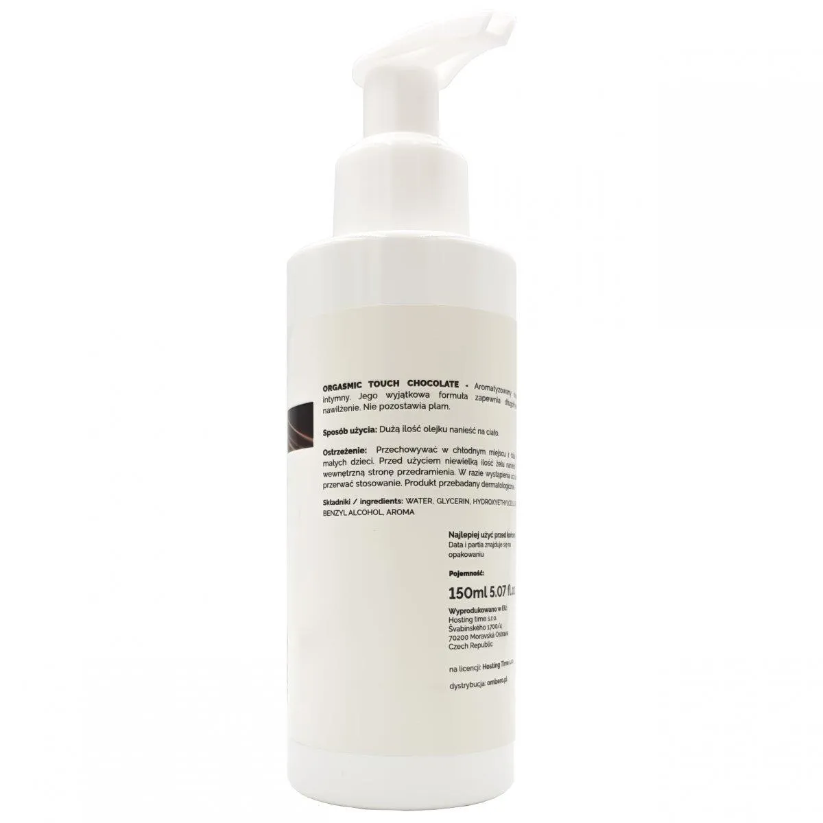 LoveStim Orgasmic Touch Chocolate - Żel lubrykujący do masażu, Czekolada, 150 ml