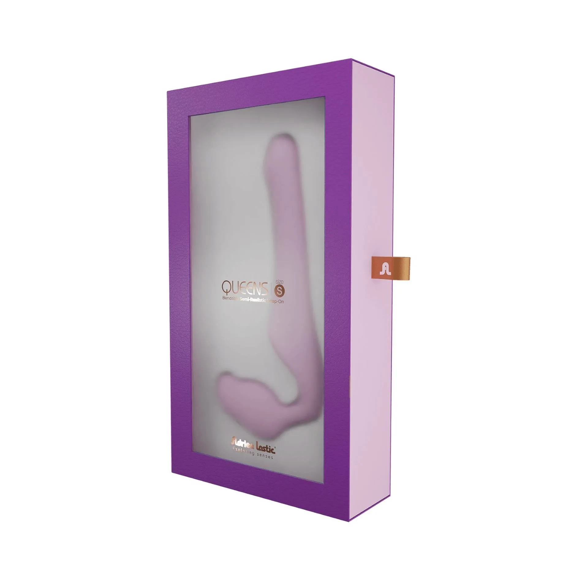 Страпон Adrien Lastic Queens S, 18,4 см (фиолетовый)