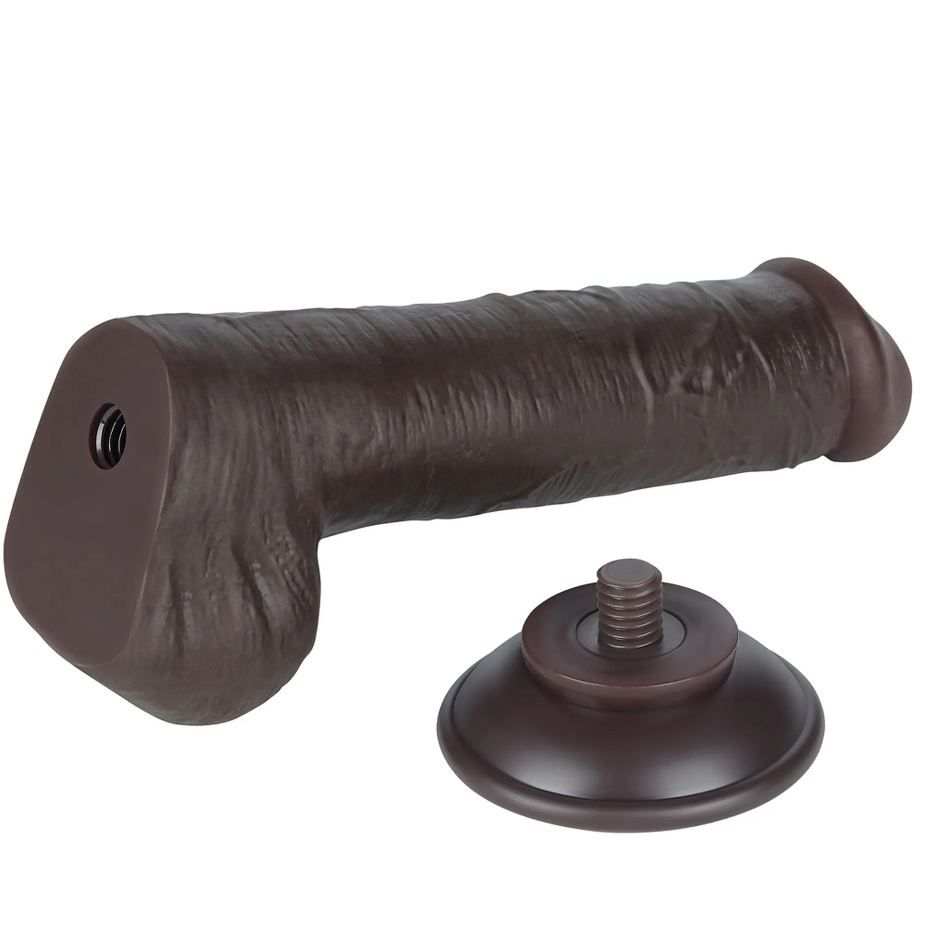 Lovetoy Sliding-Skin Dual Layer Dong - Dildo, Czarny, 20.8 cm