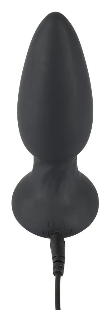 Анальная пробка Orion Black Velvets RC Shaking Plug, 14,2 см (черный)