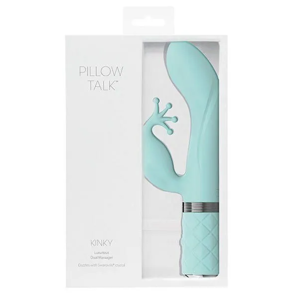 Вібратор кролик Pillow Talk Kinky Teal, 21 см (зелений)