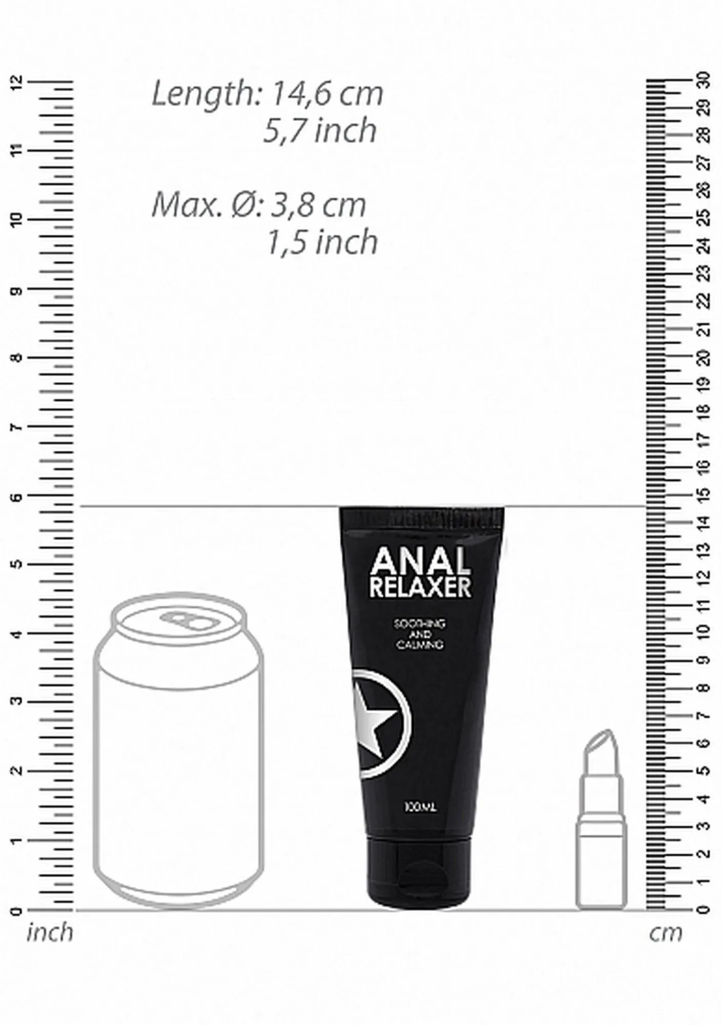 Ouch! Anal Relaxer - Lubrykant analny, Bezzapachowy, 100 ml