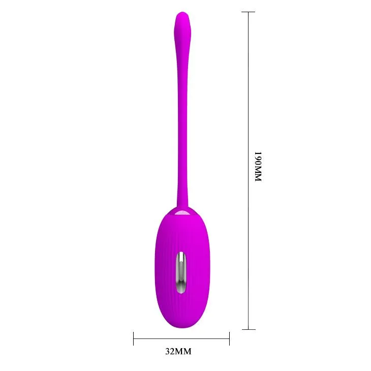 Pretty Love Shock Fun - Wibrujące jajko, Fioletowy, 19 cm