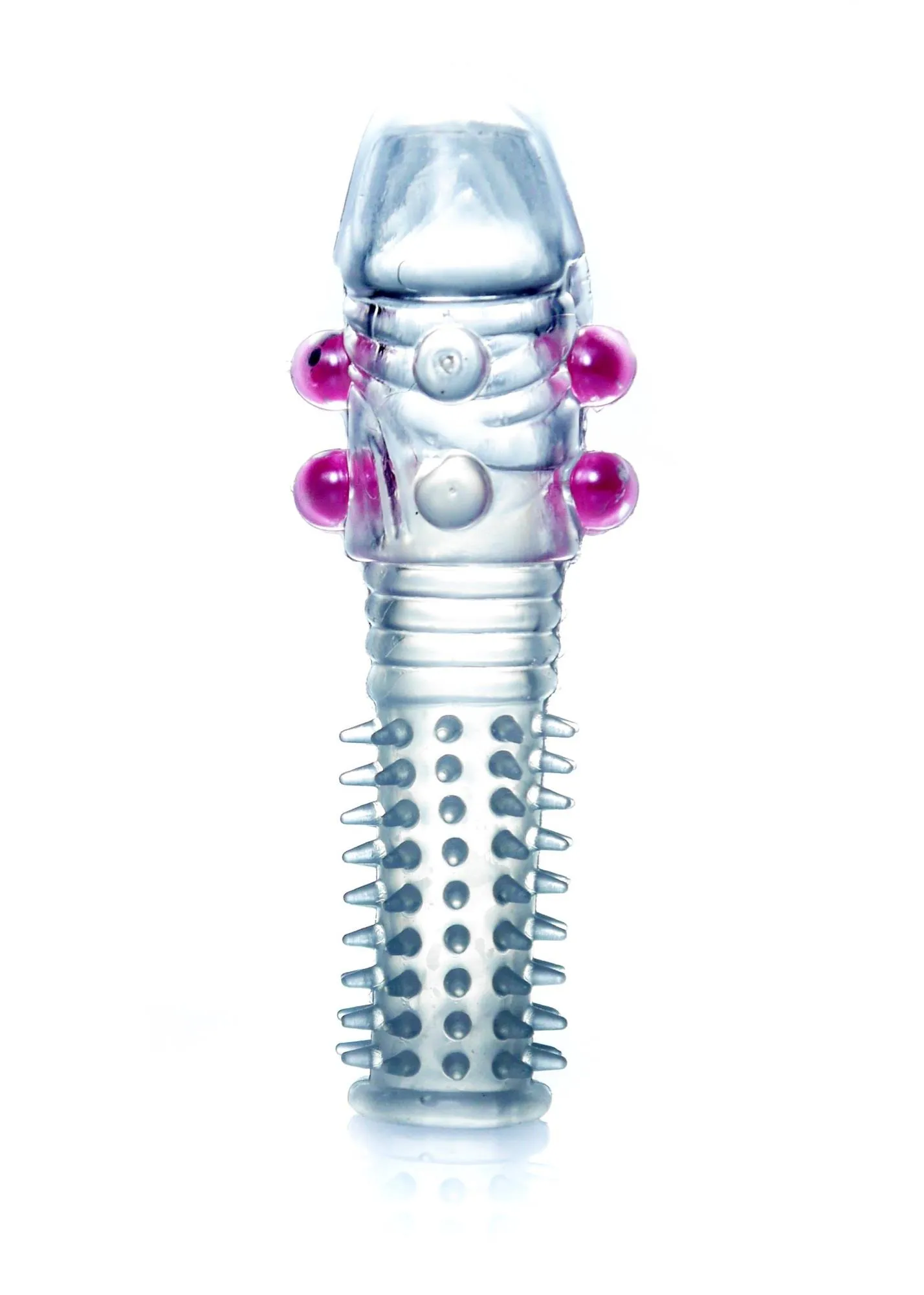 B - Series EasyLove Stymulator Penis Sleeve - Nakładka na penisa, Przezroczysty, 14 cm