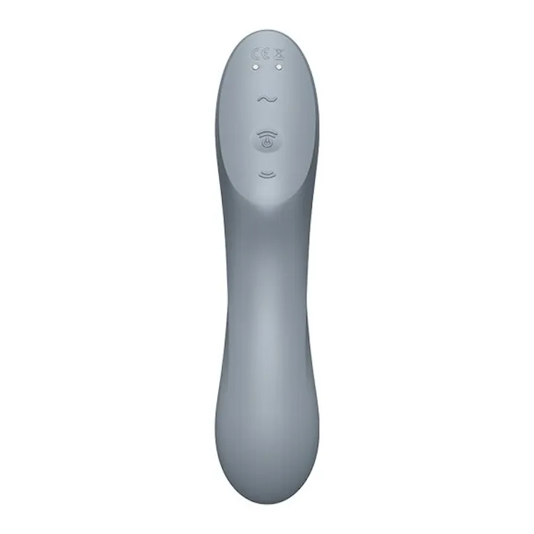 Вакуумный стимулятор клитора с вибрацией Satisfyer Curvy Trinity 3 (серый)