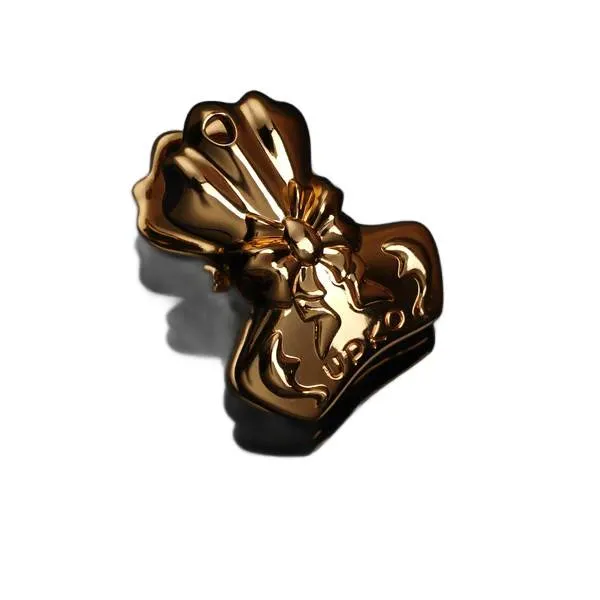 UPKO Bowknot Binder Clip Style Nipple Clamps -, Złoto