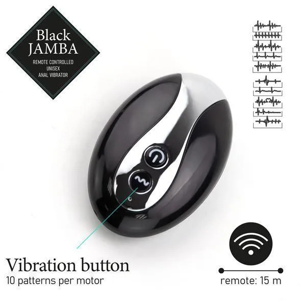 Анальний вібратор FeelzToys Jamba, 12,3 см (чорний)