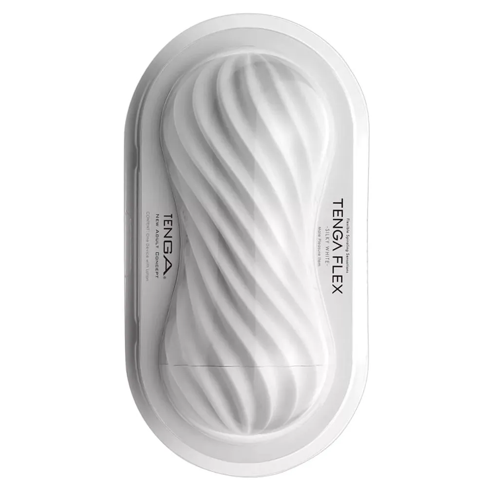 Мастурбатор Tenga Flex Silky White (білий)