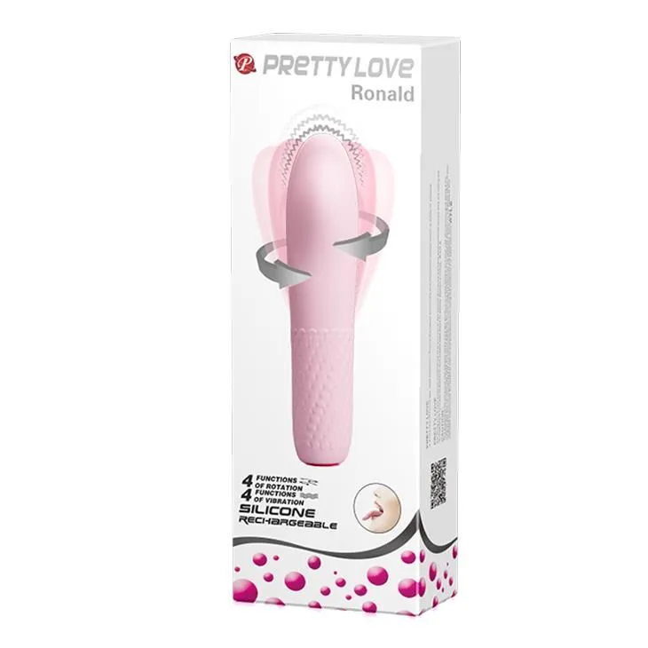 Вібратор Pretty Love Ronald, 16 см (світло-рожевий)