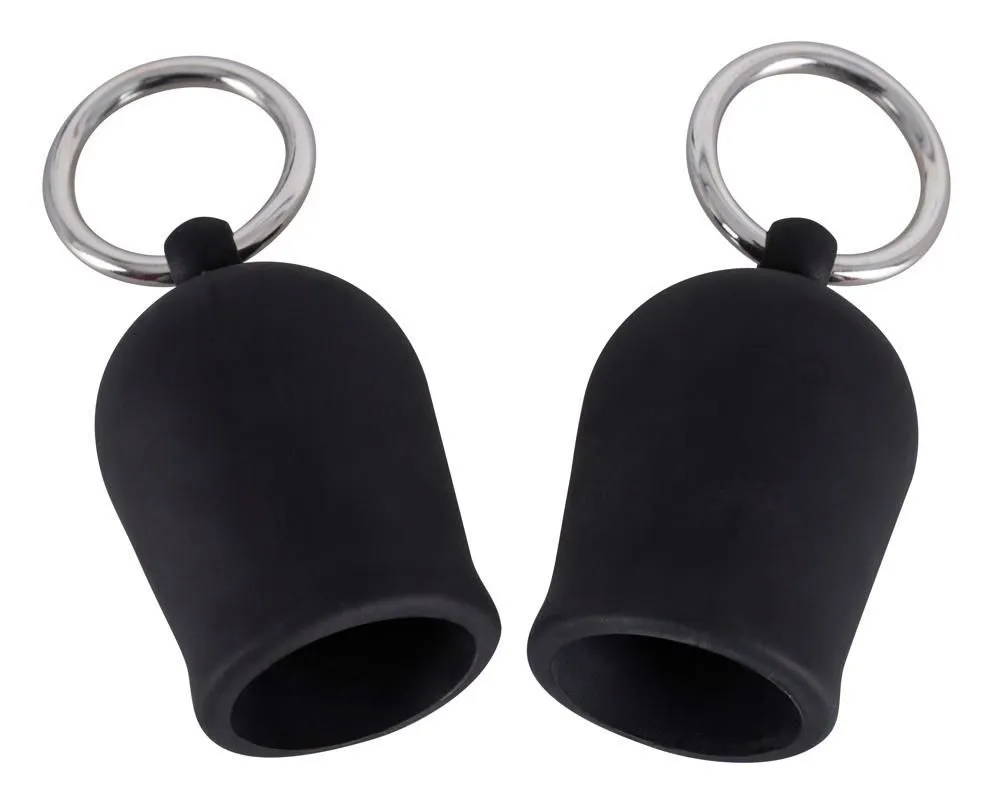 Помпи для сосків Orion Black Velvets, 4 см (чорний)