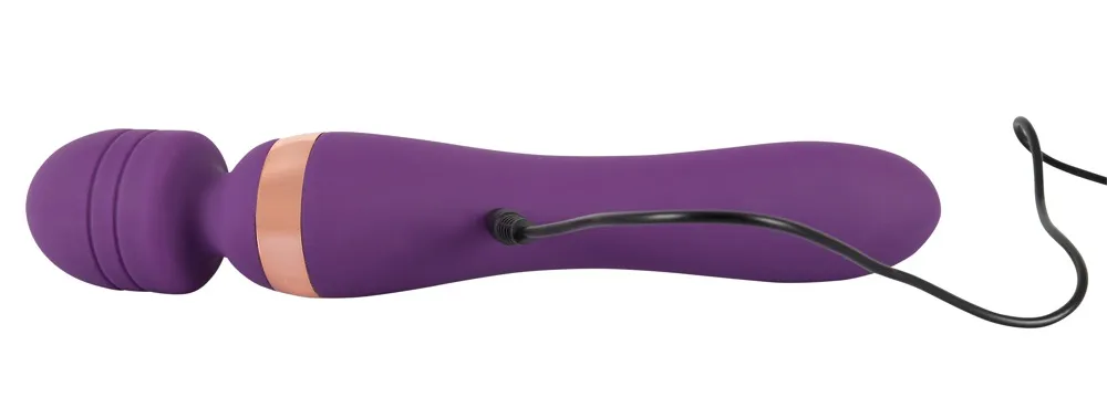 JAVIDA Double - Wibromasażer, Fioletowy, 21, 8 cm