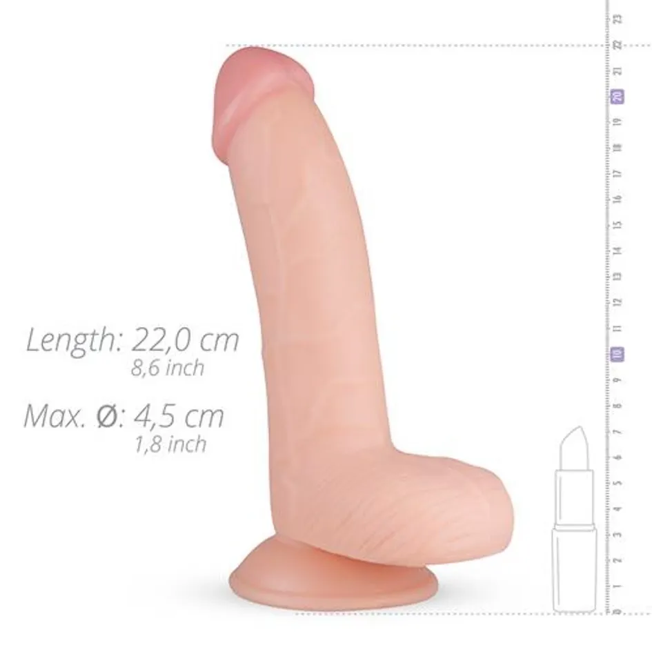 Easytoys Cliff Realistic Dildo - Dildo, W kolorze cielistym, 22 cm