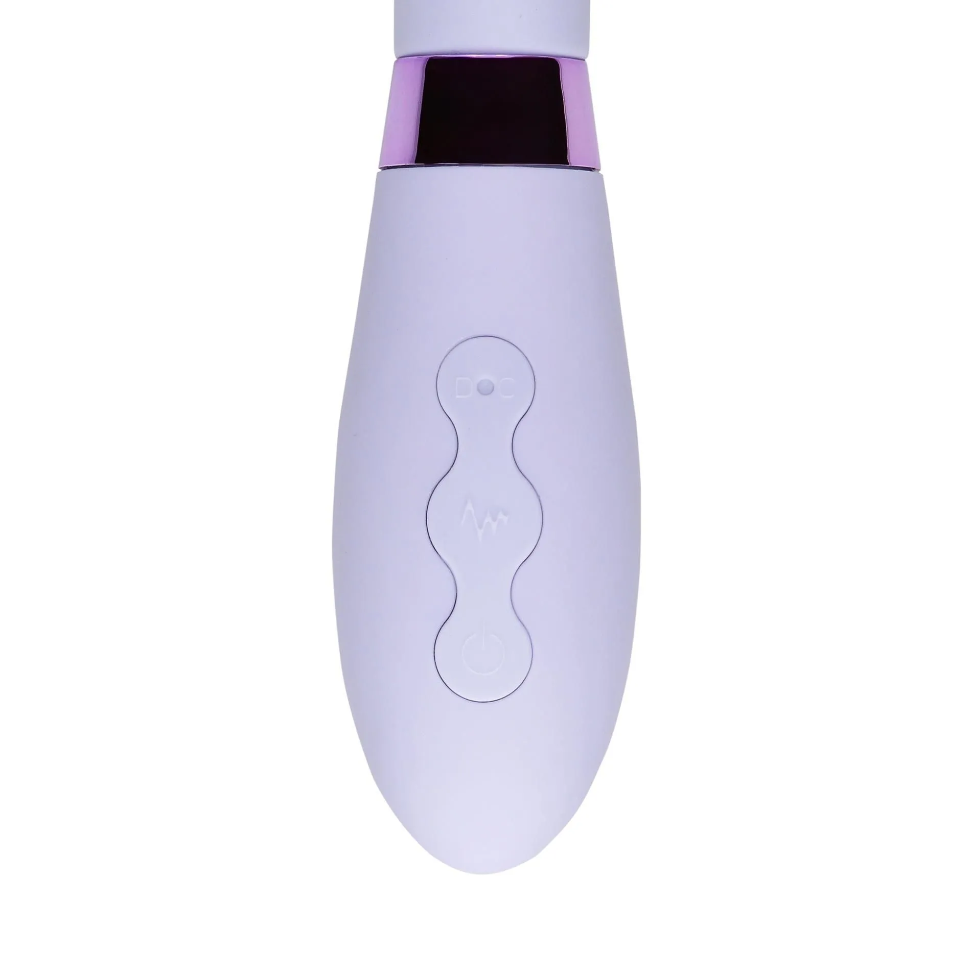 Loveline Silicone Tip - Wibrator, Liliowy, 19.8 cm