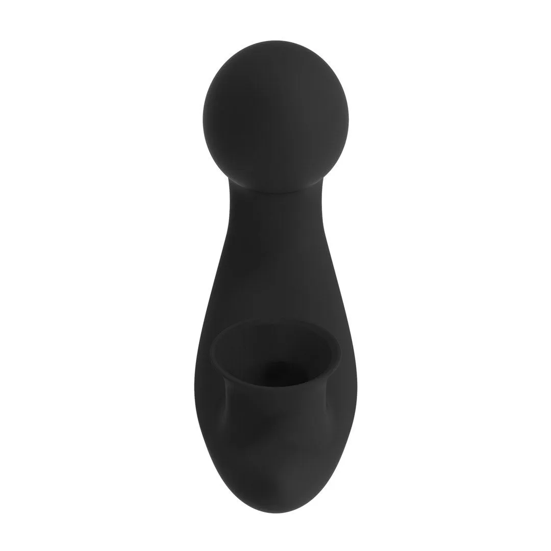 Вакуумный стимулятор клитора с вибрацией Desirable Bendable Air Pulse (черный)