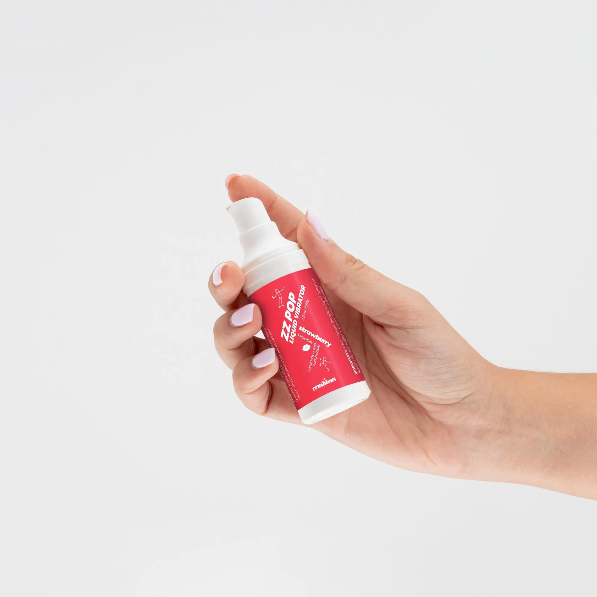 Рідкий вібратор Crushious Zz Pop Strawberry, 30 мл