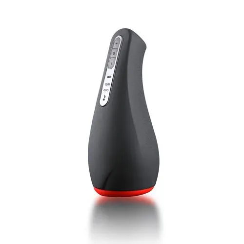 OTOUCH Airturn 1 - Masturbator z wibracją, Czarny, 22 cm