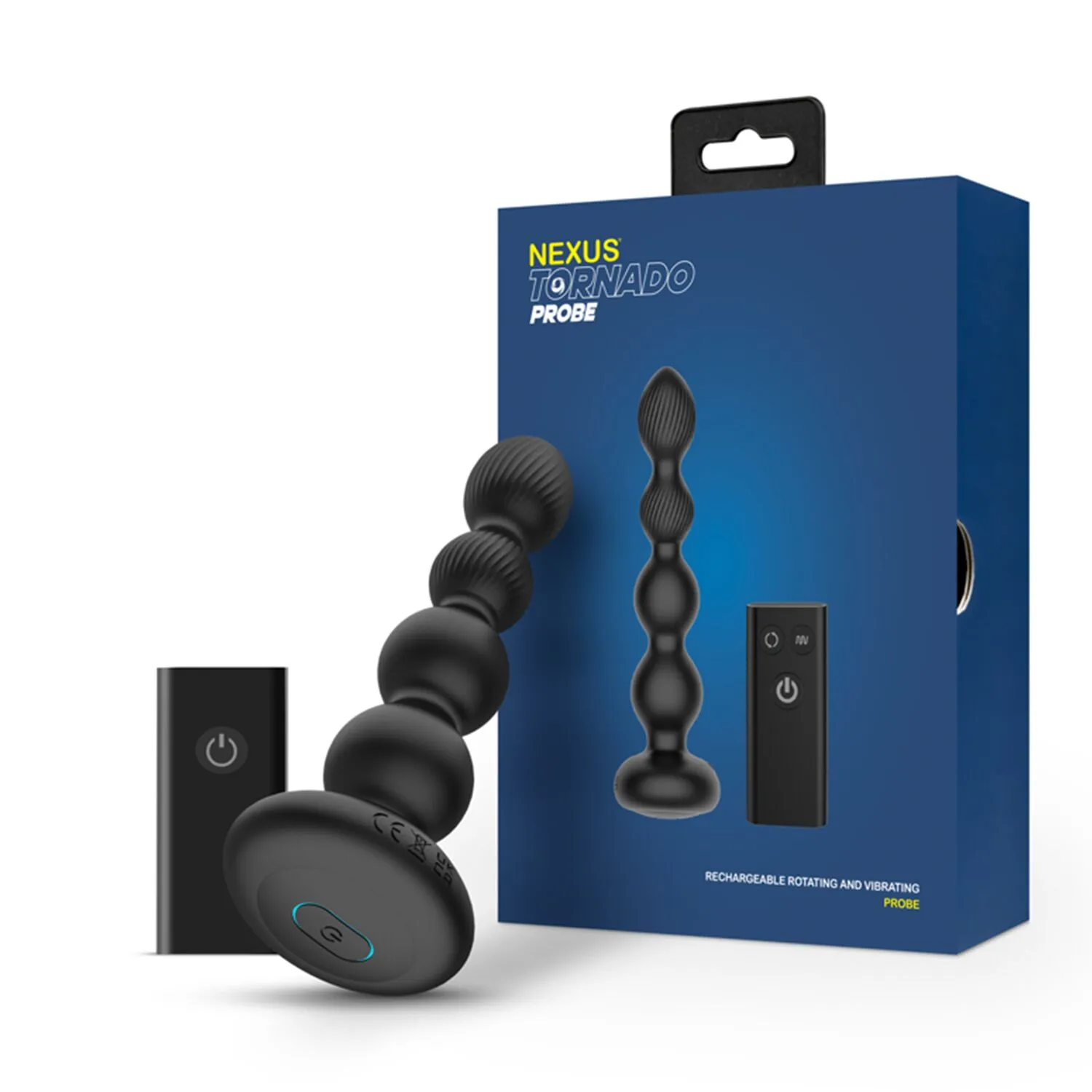 Nexus Tornado Probe - Korek analny, Czarny, 17.7 cm