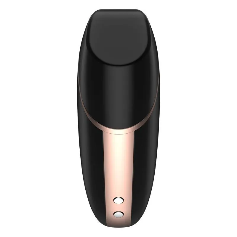 Вакуумный стимулятор клитора с вибрацией Satisfyer Love Triangle (черный)