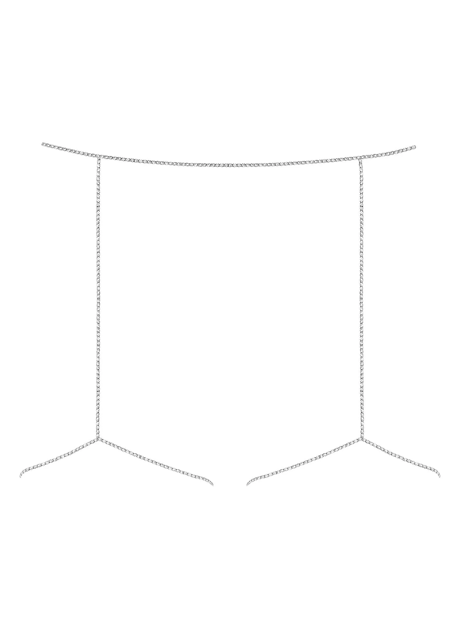 Obsessive Bijou 905 - Biżuteria na biodra, Srebro, One size