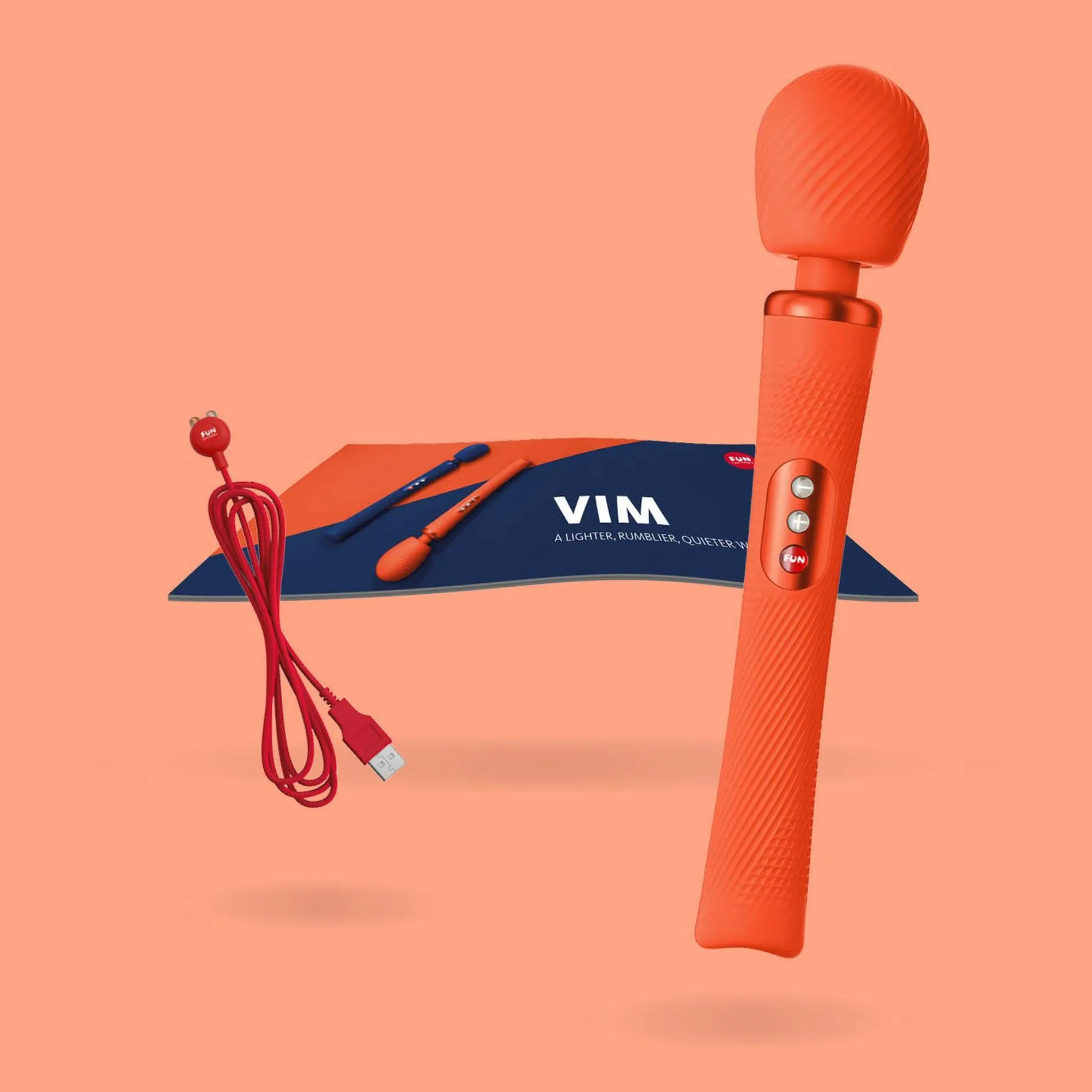 Вібратор Fun Factory VIM, 31.3 см (помаранчевий)