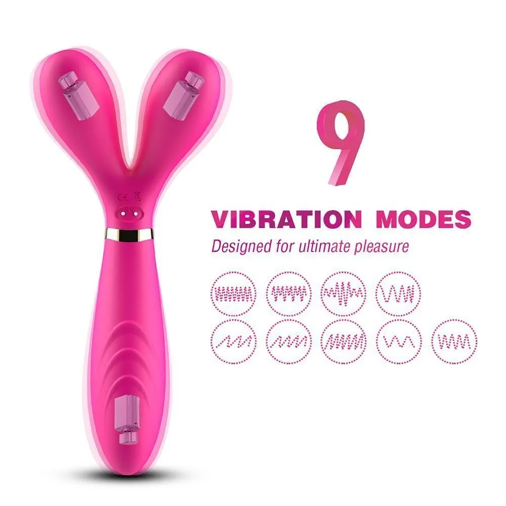 B - Series Joy Y-Wand - Wibrator, Różowy, 19.2 cm