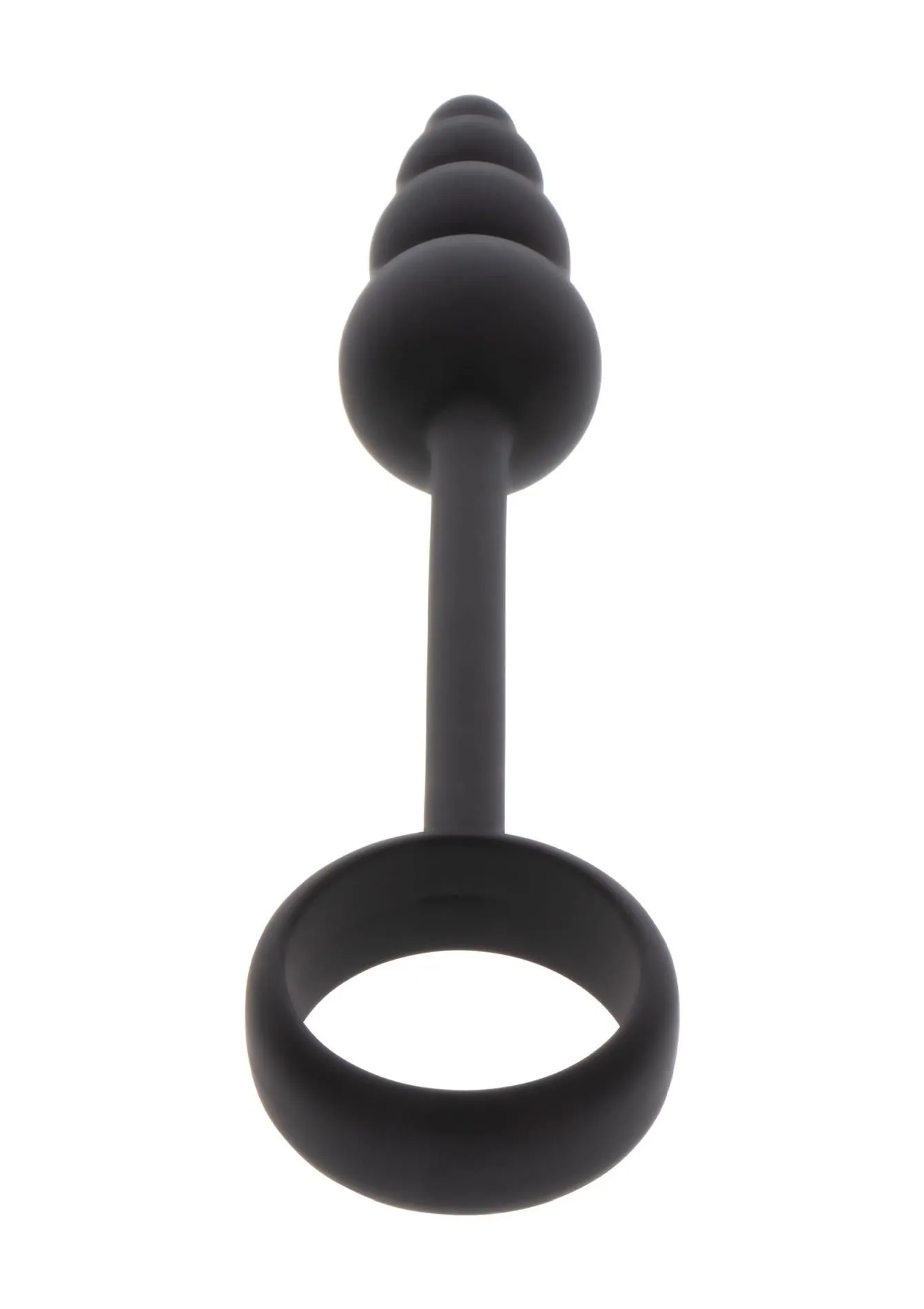 Анальная пробка с эрекционным кольцом ToyJoy Anal Plug & Penis Ring, 22 см (черный)