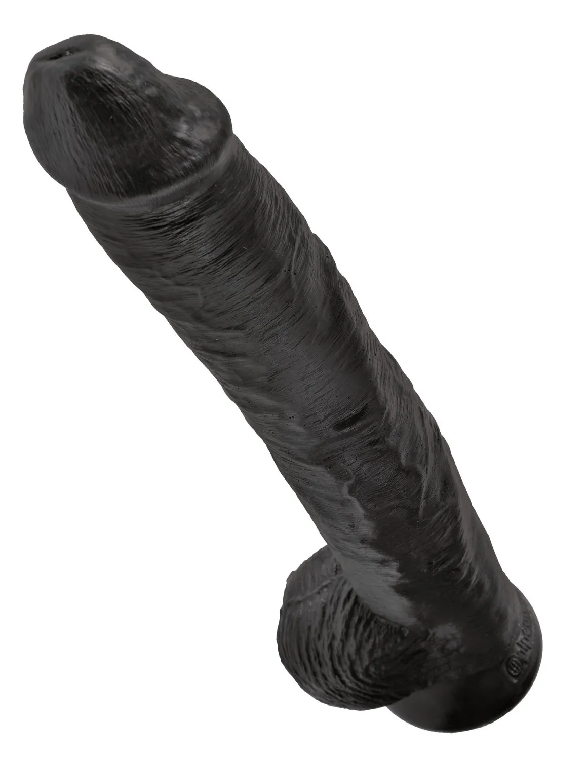 Dildo King Cock 14" With Balls, 37 cm (czarny)