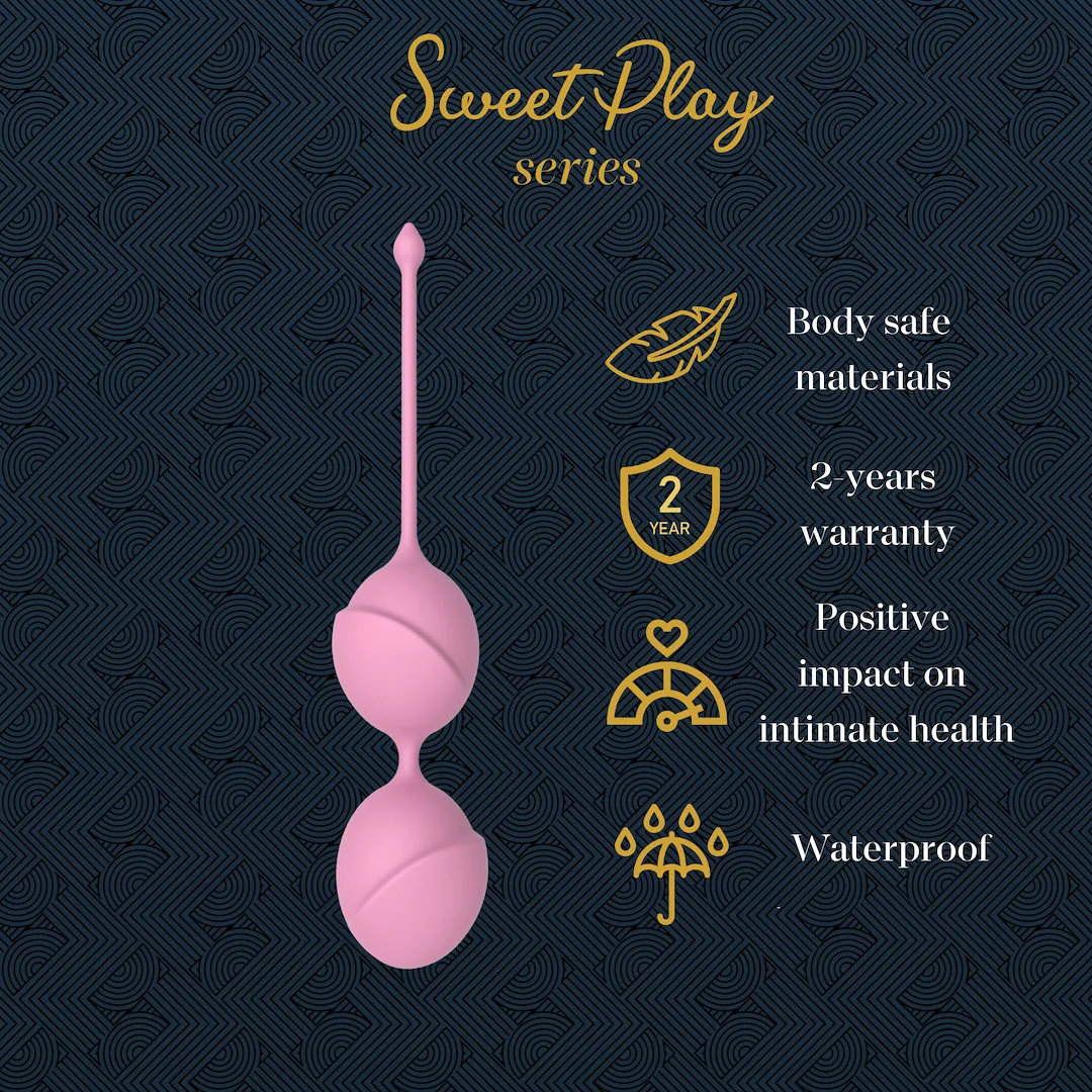 Вагинальные шарики Erospace Sweet Play A11, 19,6 см (розовый)
