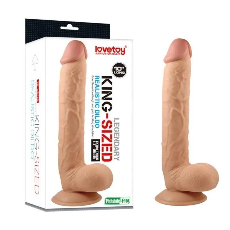 Фалоімітатор Lovetoy Legendary King Sized Realistic Dildo 10", 27.5 см (тілесний)