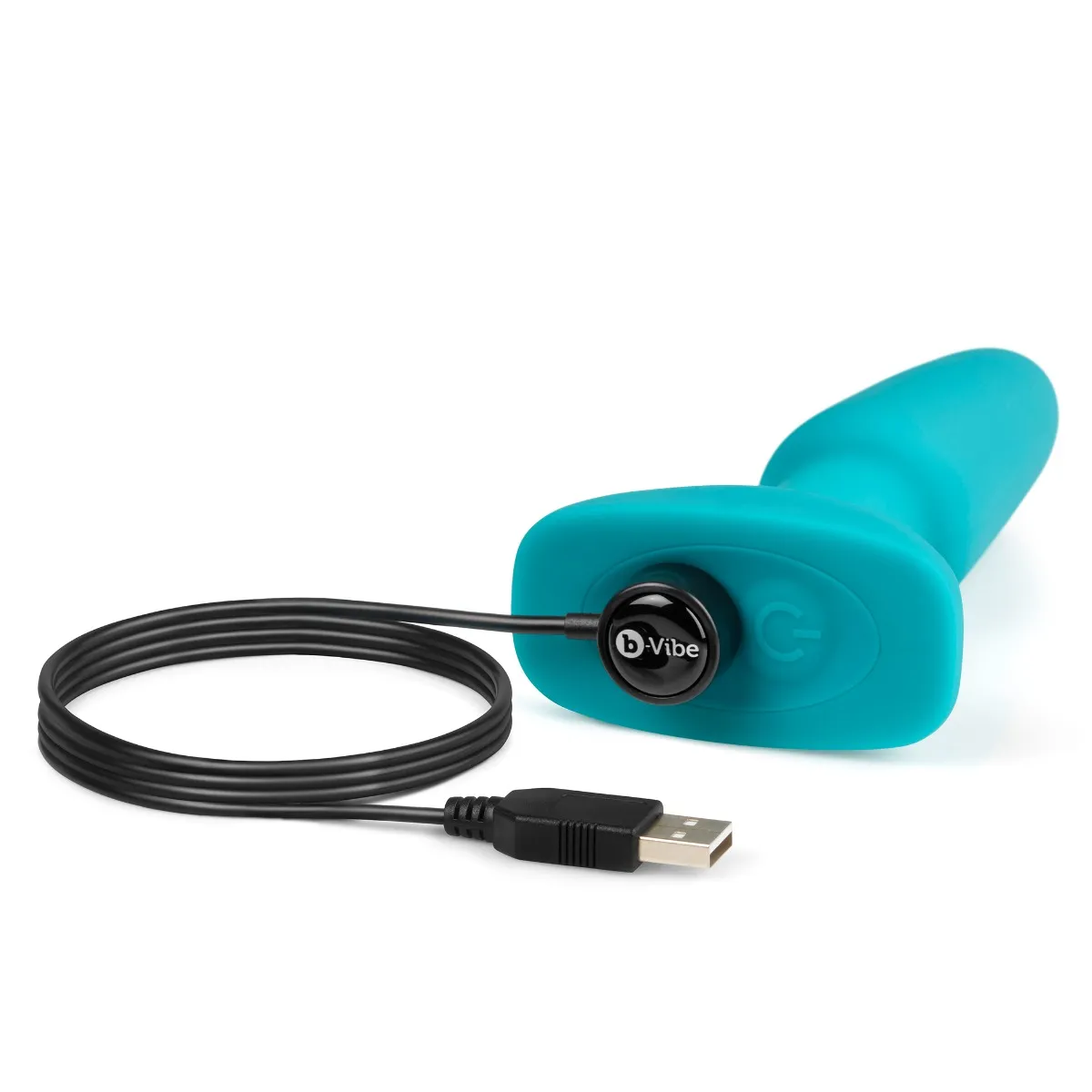 Анальная пробка B-Vibe Rimming Plug 2, 15 см (бирюзовый)