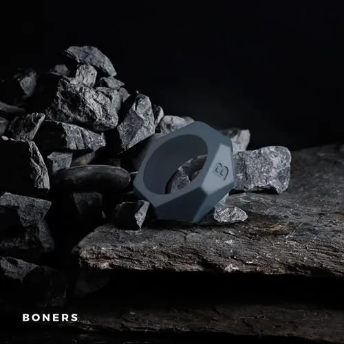 Ерекційне кільце Boners Diamond, 5,7 см (сірий)