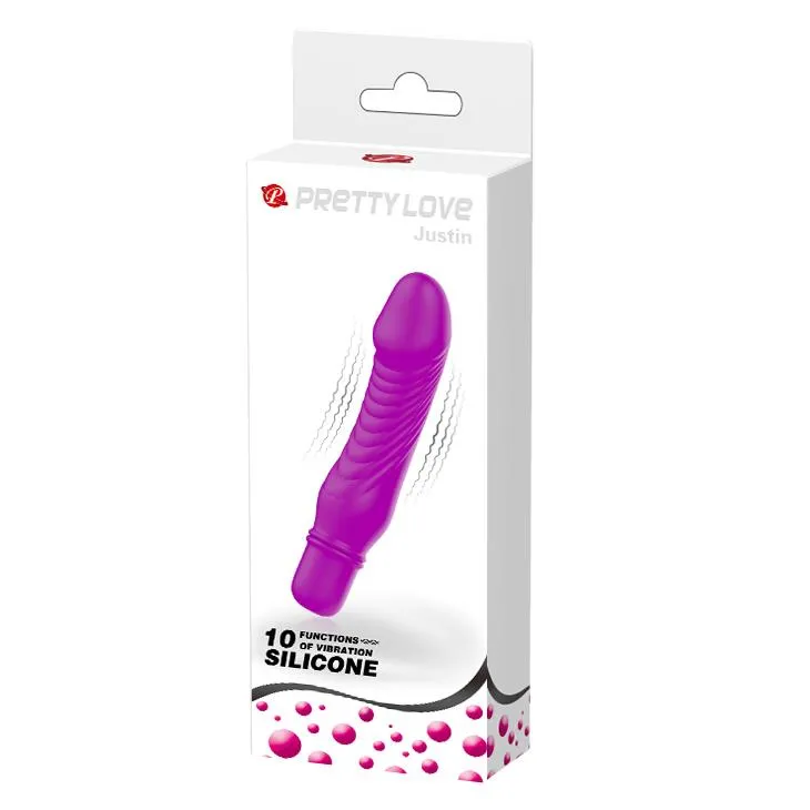 Pretty Love Justin - Wibrator, Fioletowy, 13, 5 cm