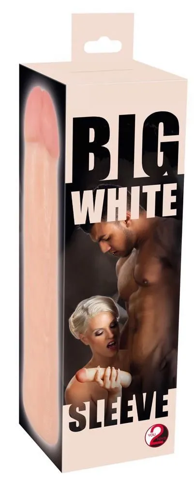 Насадка на пеніс Orion Big White Penis Sleeve, 22 см (тілесний)