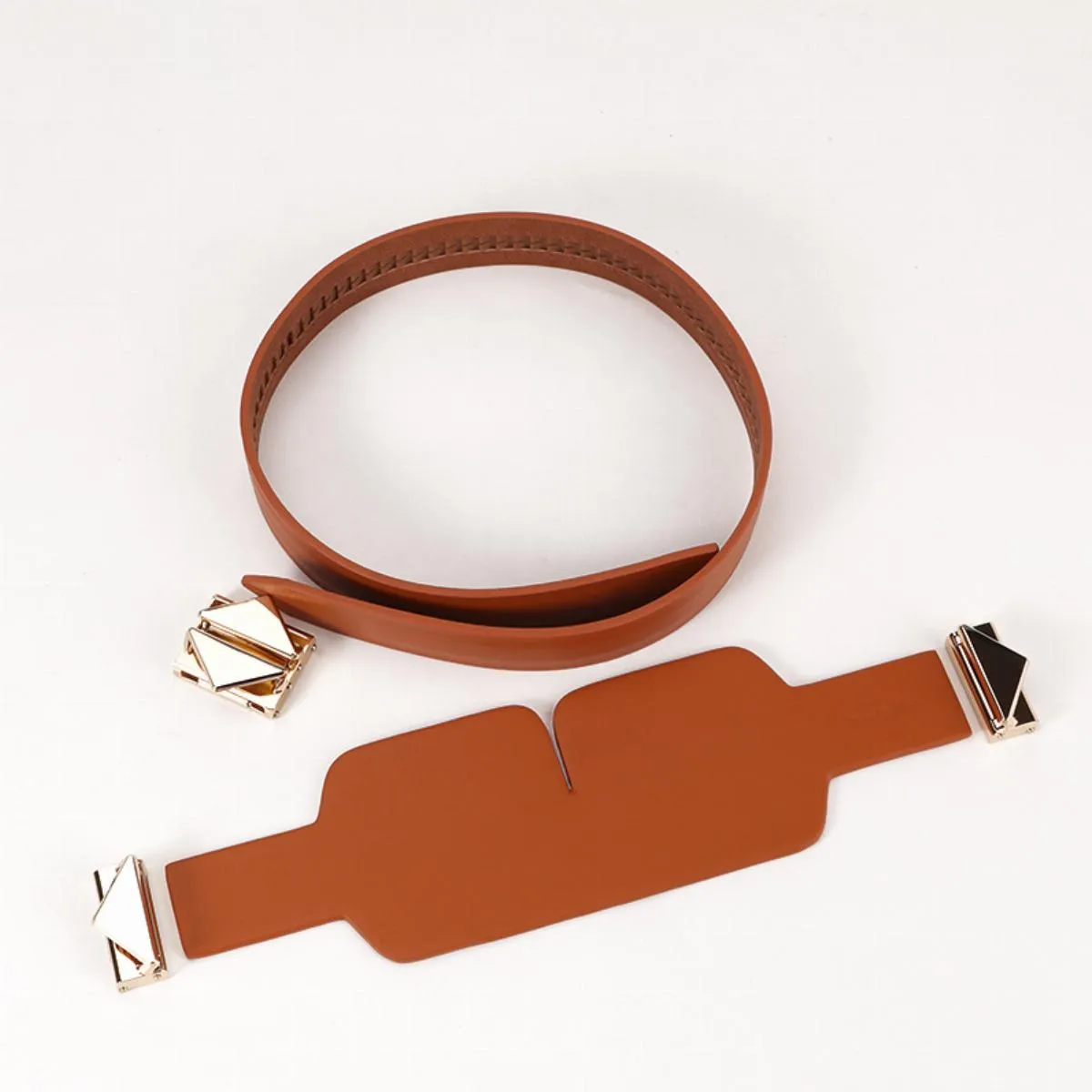 Маска на глаза Lockink Luxury Leather Blindfold Kit (коричневый)