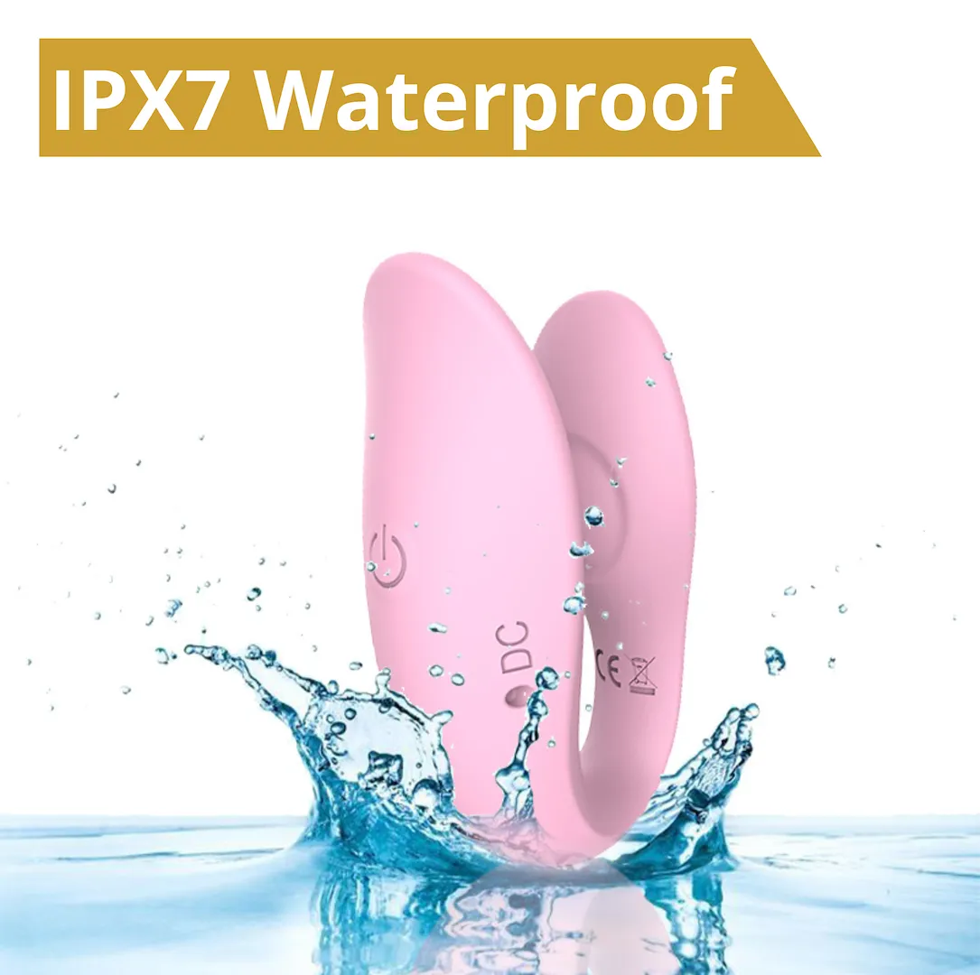 EROSPACE Sweet Play A7 - Wibrator dla par, Różowy, 9, 8 cm
