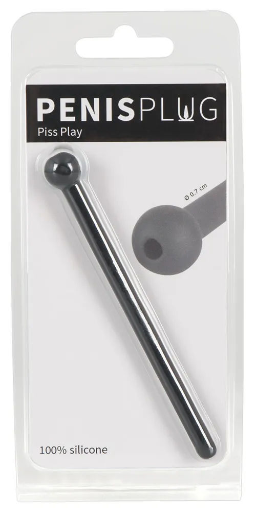 Уретральный стимулятор Orion Penis Plug Piss Play, 11,8 см (черный)