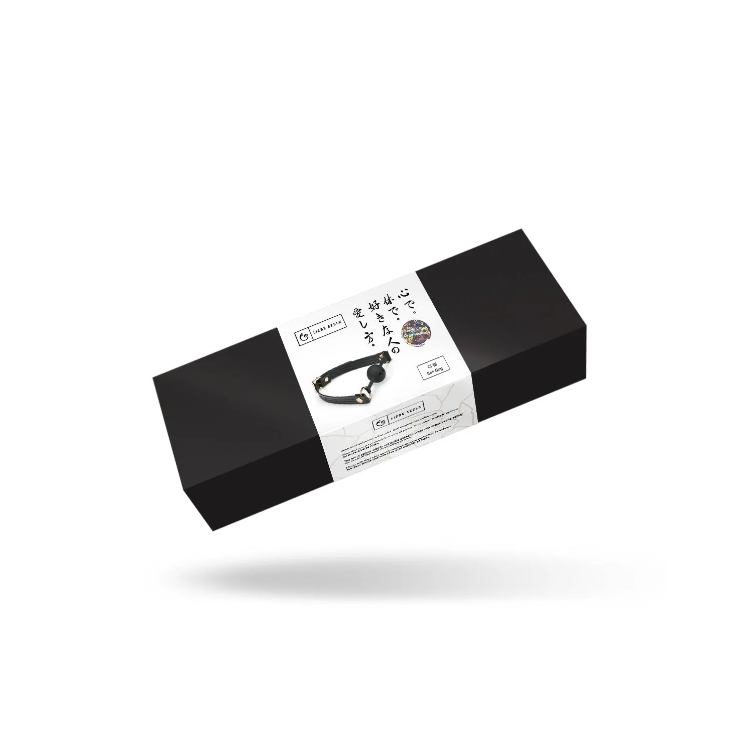Кляп Liebe Seele Organosilicon Ball Gag, 4.3 см (чорний)